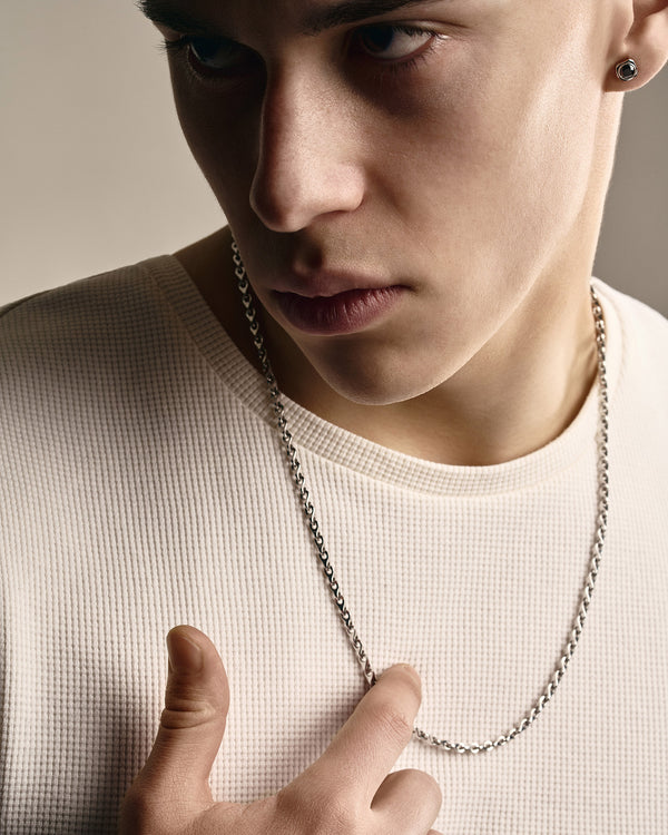 Catena DIONISO in oro bianco 14k