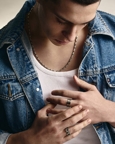 OND SIRKEL silver chain