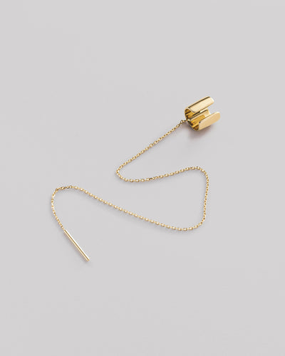 Einzelner Ohrring - Manschette AXIS (14 Karat Gelbgold)