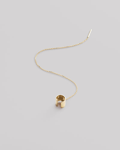 Einzelner Ohrring - Manschette AXIS (14 Karat Gelbgold)