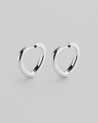 Boucles d'oreilles créoles argentées DELIA