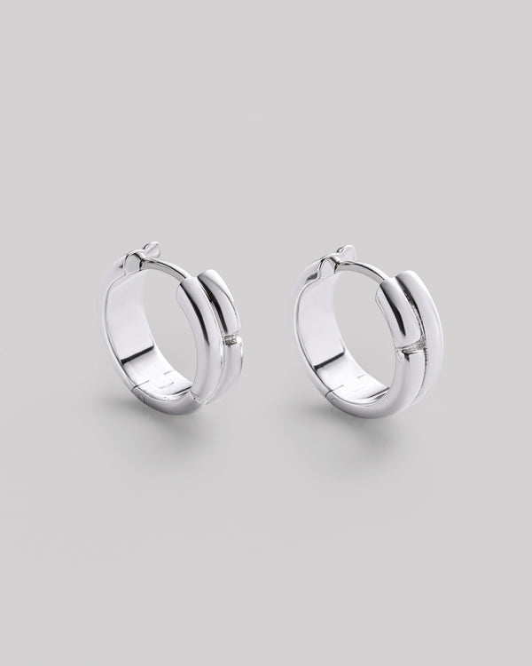 Silver hoop earrings ATTIMO