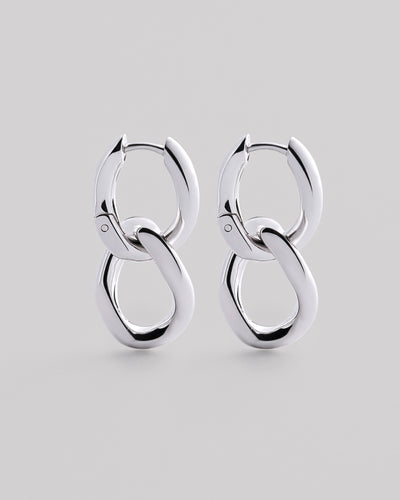 Boucles d'oreilles en argent TWIN