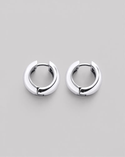 Boucles d'oreilles créoles en argent LEVIA