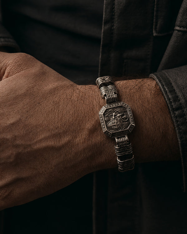 Silberarmband HEILIGER MICHAEL