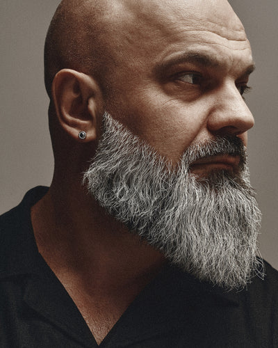 14k white gold single - earring REEKS