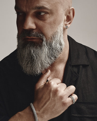 FLEUR DE LIS single earring in silver