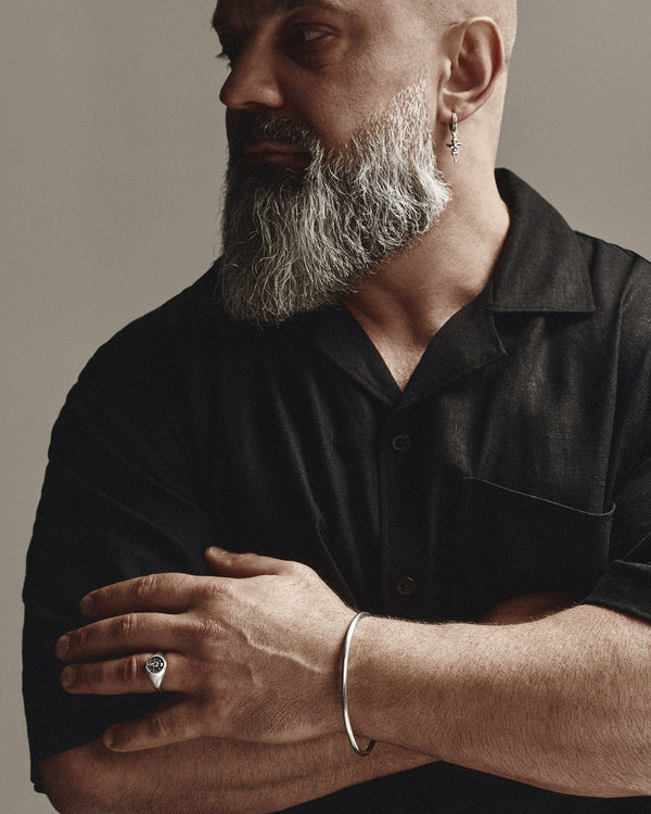 Silver single earring ANGEL OF LIGHT