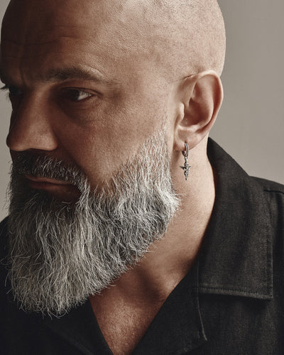 Silver single earring ANGEL OF LIGHT