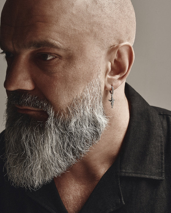 Silver single earring ANGEL OF LIGHT