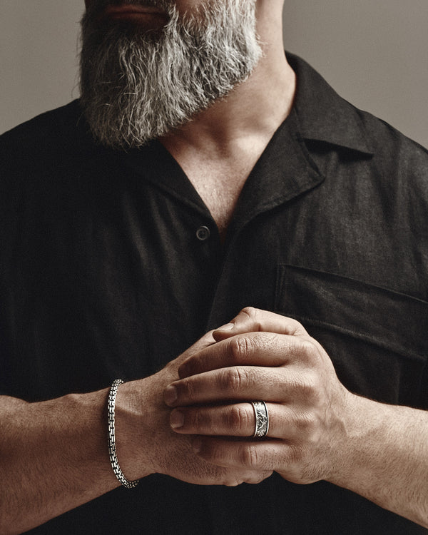 Silver ring FIGHT OF THE TIGER