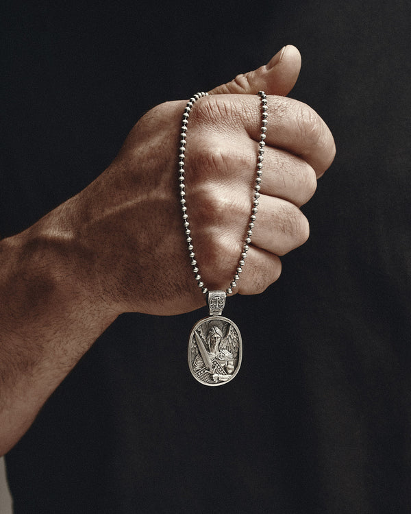 Pendentif en argent ST. ARCHANGE MICHEL