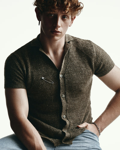 Orecchino singolo in argento CLIP