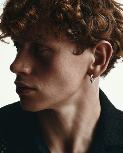 Silver single earring RUDENESS