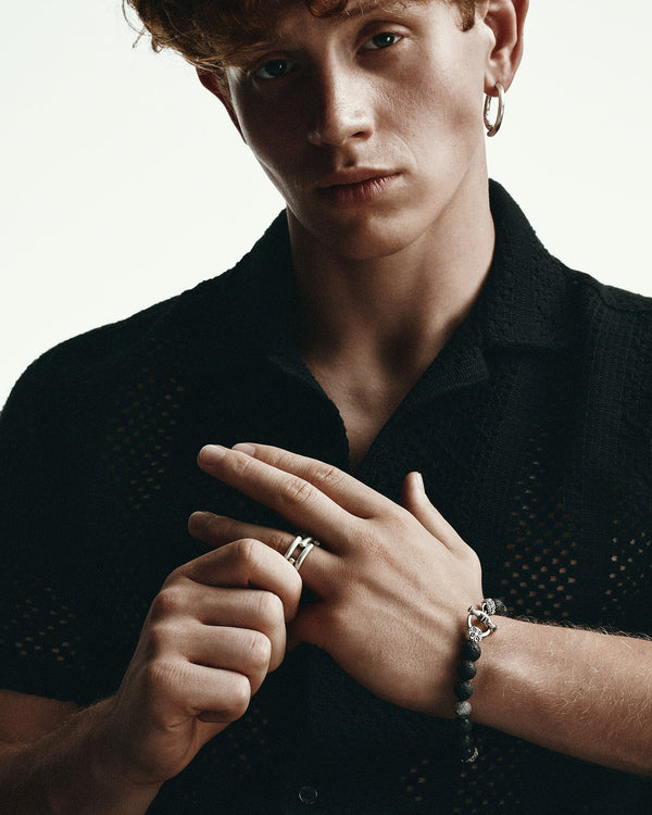 Silver single - earring VALG