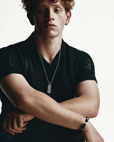 Men's bracelet RUNES (lava)