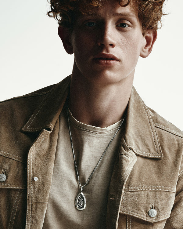 Pendentif en argent SAINT CHRISTOPHE PROTEGE-NOUS