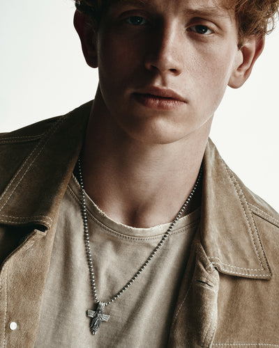 Croce d'argento GESÙ CRISTO. PERDONO