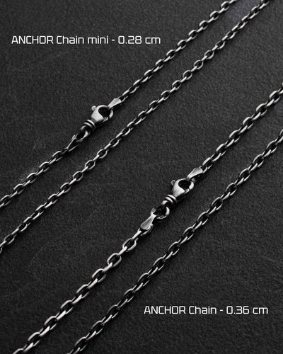 Silver ANCHOR Chain weave