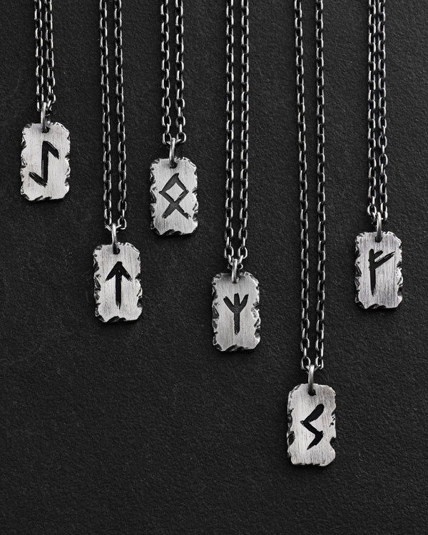 Silver pendant RUNE AMULET - SOWILO