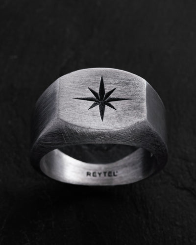Silver ring POLAR STAR