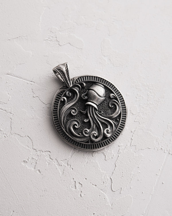 Silver pendant Zodiac sign - AQUARIUS