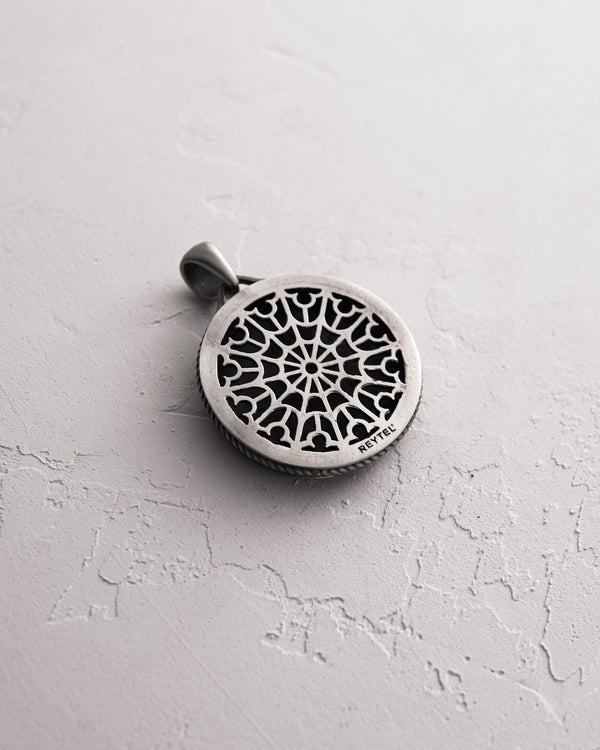 Silver pendant Zodiac sign - CANCER. MEMENTO MORI