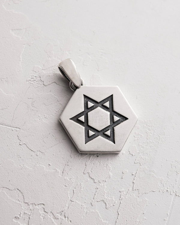 Silver pendant STAR OF DAVID