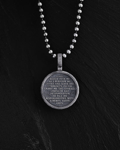 Silver pendant ST. ARCHANGEL MICHAEL. PRAYER