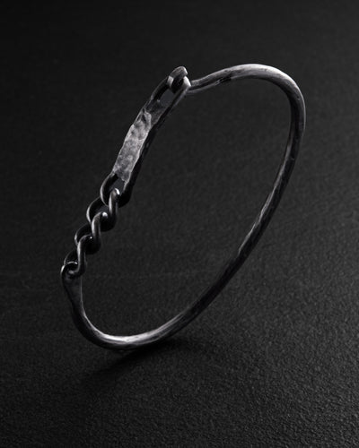 Silver bangle AUSDAUER