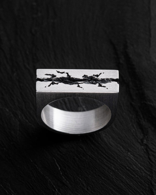 Silver ring FRACTURE