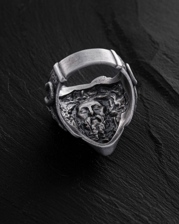 Silver ring GORGON MEDUSA