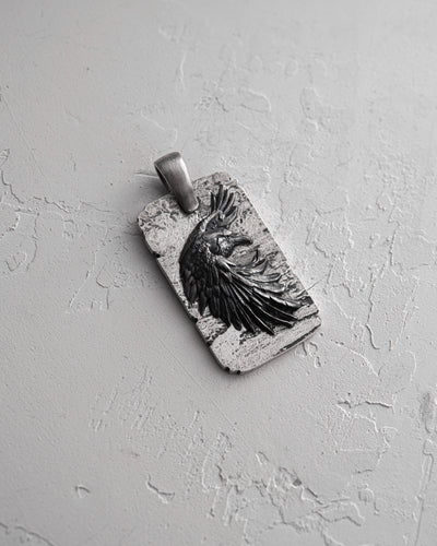 Silver pendant RAVEN