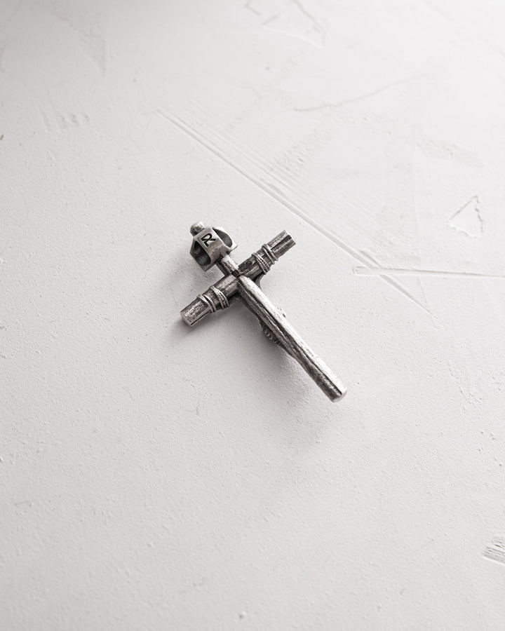 Silver Cross CRUCIFIXION of JESUS CHRIST. INRI mini