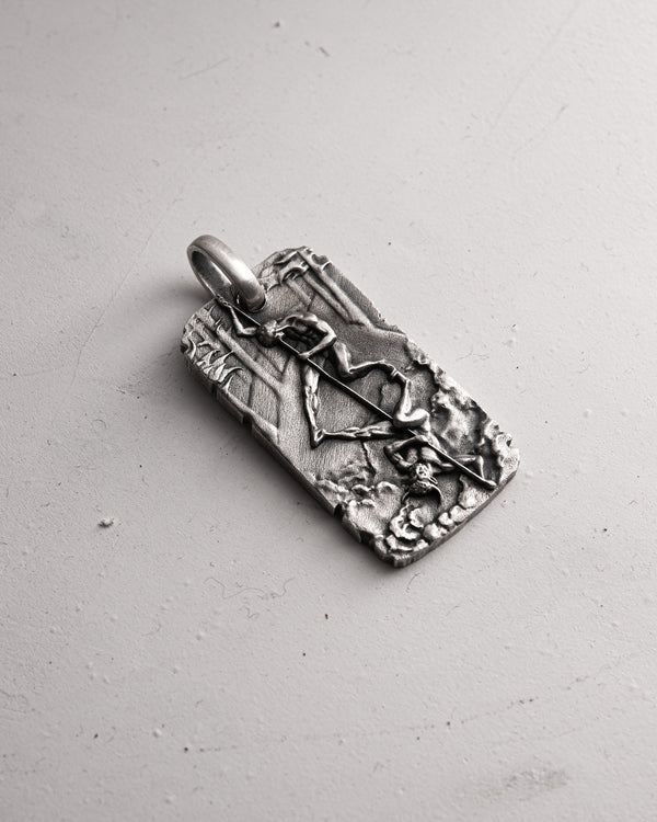 Silver pendant BOXE OMBRA