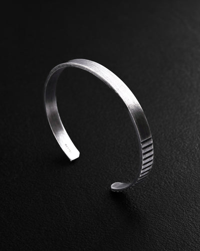 Silver bangle ZYKLUS