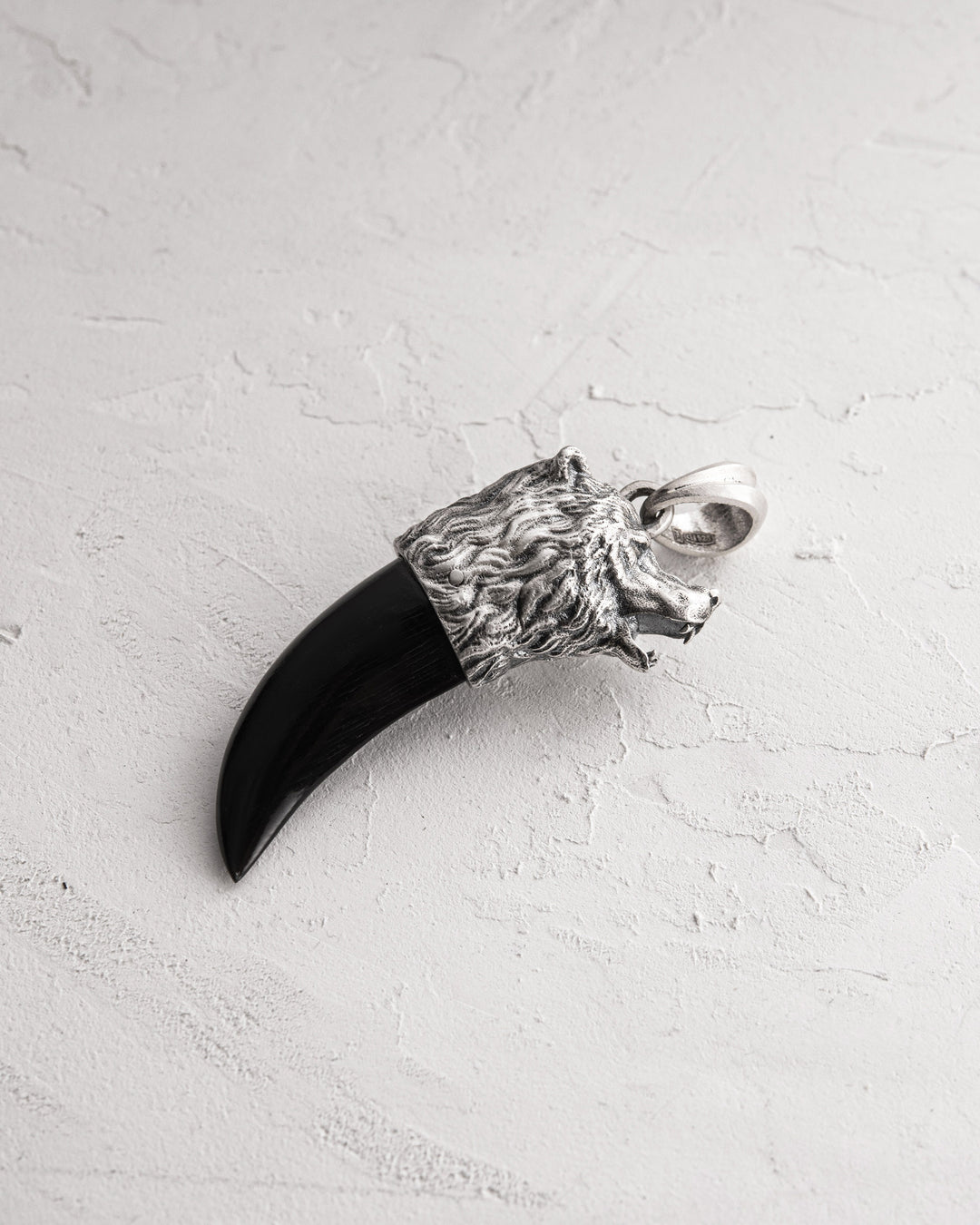 Silver pendant BEAR CLAW