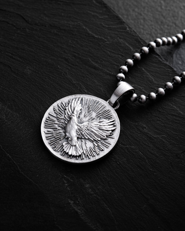 Silver pendant HOLY SPIRIT DOVE