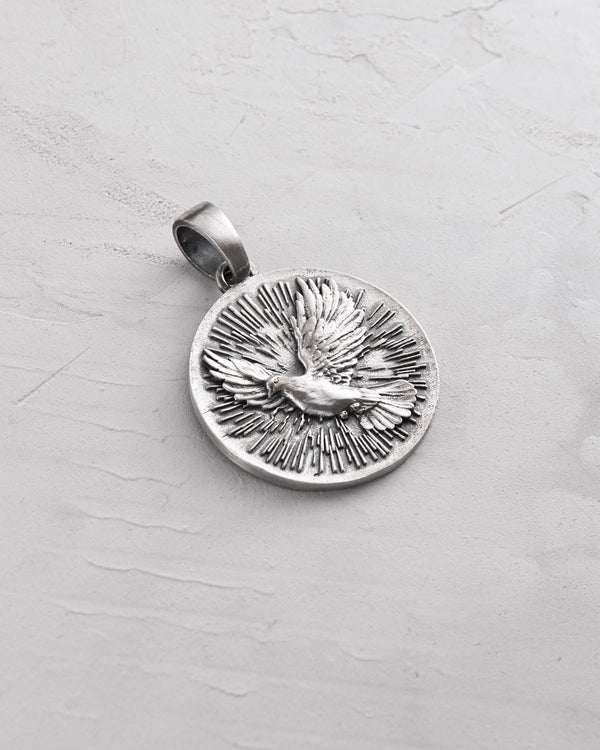 Silver pendant HOLY SPIRIT DOVE