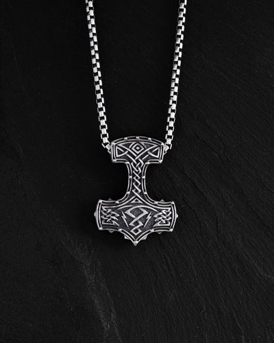 Silver pendant MJOLNIR