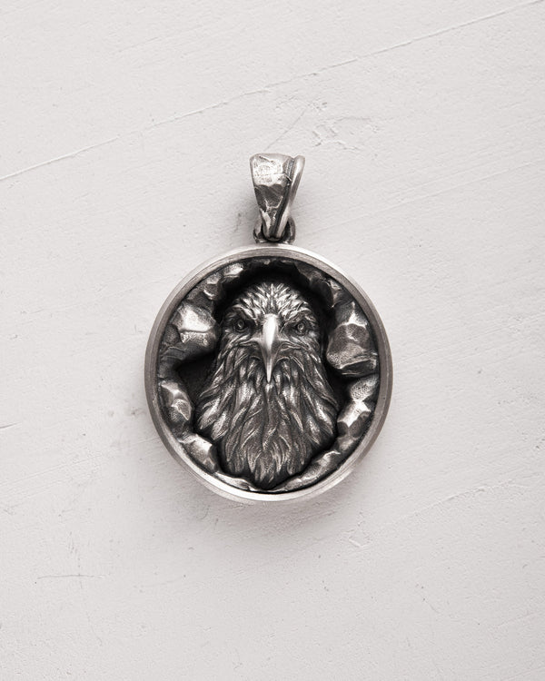 Pendentif en argent AIGLE