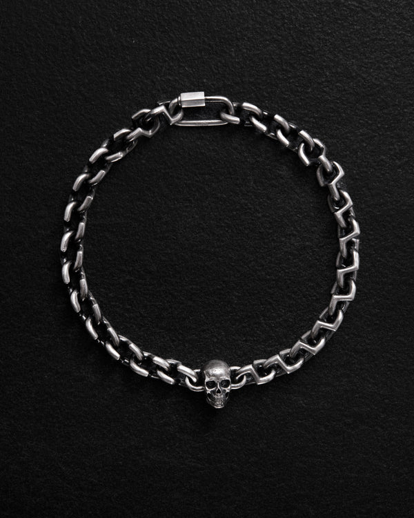Bracelet en argent CRÂNE