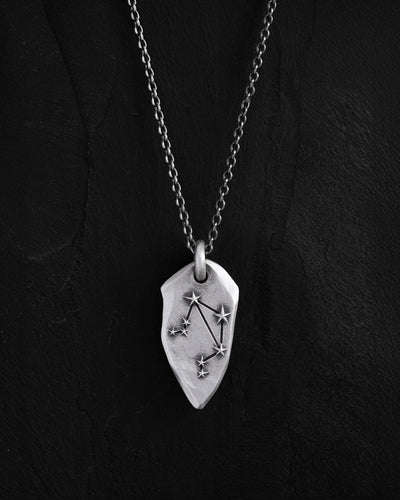 Silver pendant LIBRA CONSTELLATION on a chain