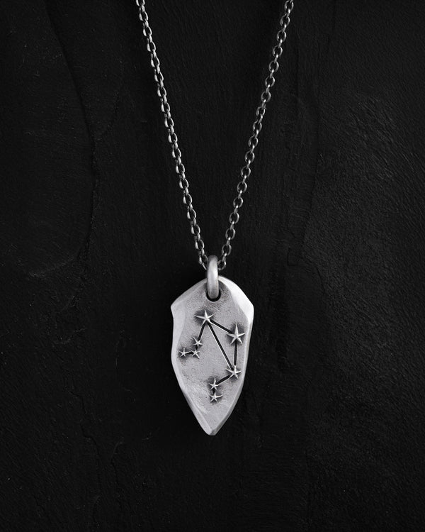 Silver pendant LIBRA CONSTELLATION on a chain