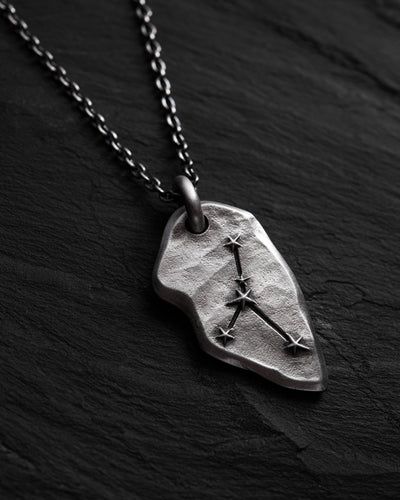 Silver pendant CANCER CONSTELLATION on a chain