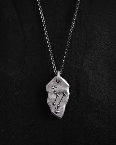 Silver pendant LEO CONSTELLATION on a chain