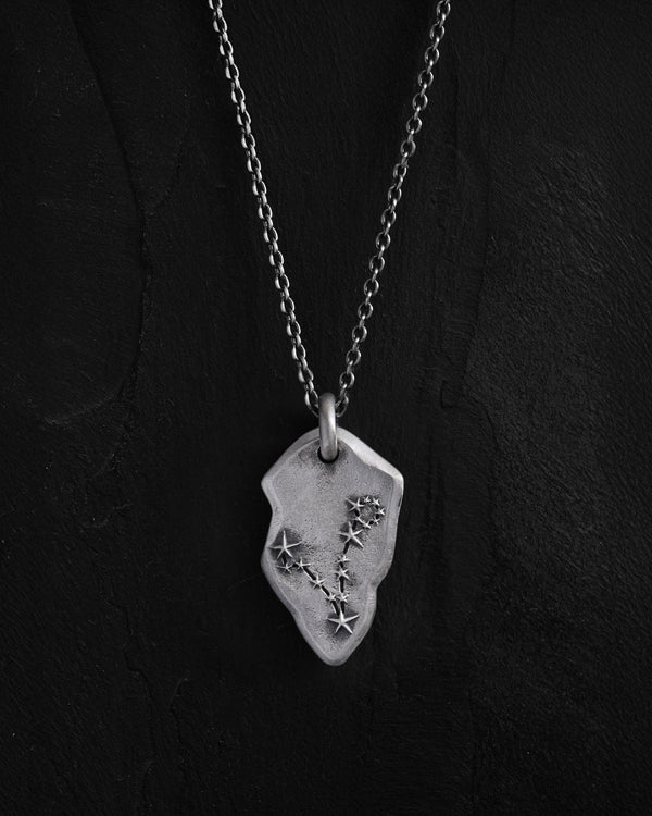 Ciondolo in argento COSTELLAZIONE PESCI su catena