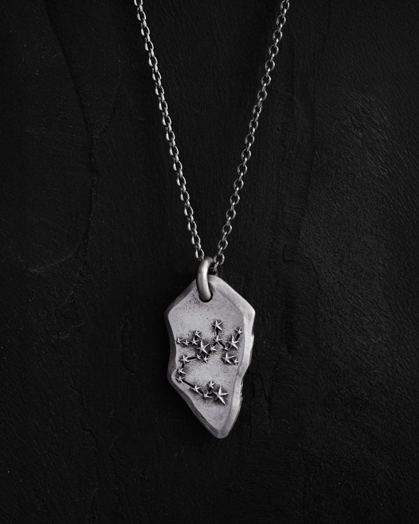 Silver pendant SAGITTARIUS CONSTELLATION on a chain