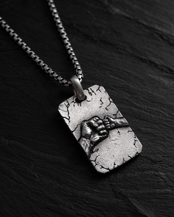 Pendentif en argent PÈRE ET FILS