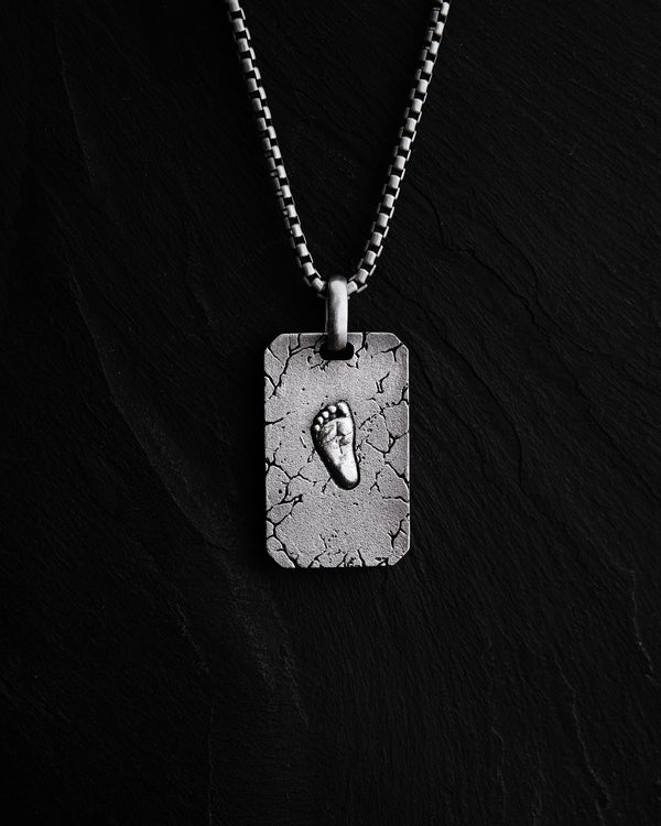 Silver pendant BABY FOOT